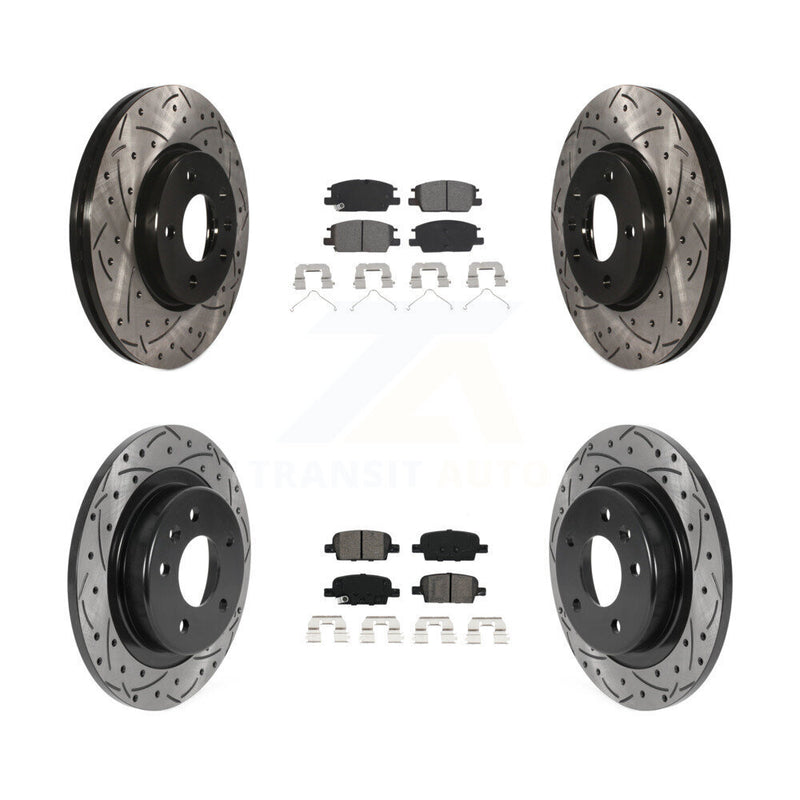 Transit Auto KDS-100708 Disc Brake Kit for 2016-2019 Chevrolet Malibu - Front and Rear