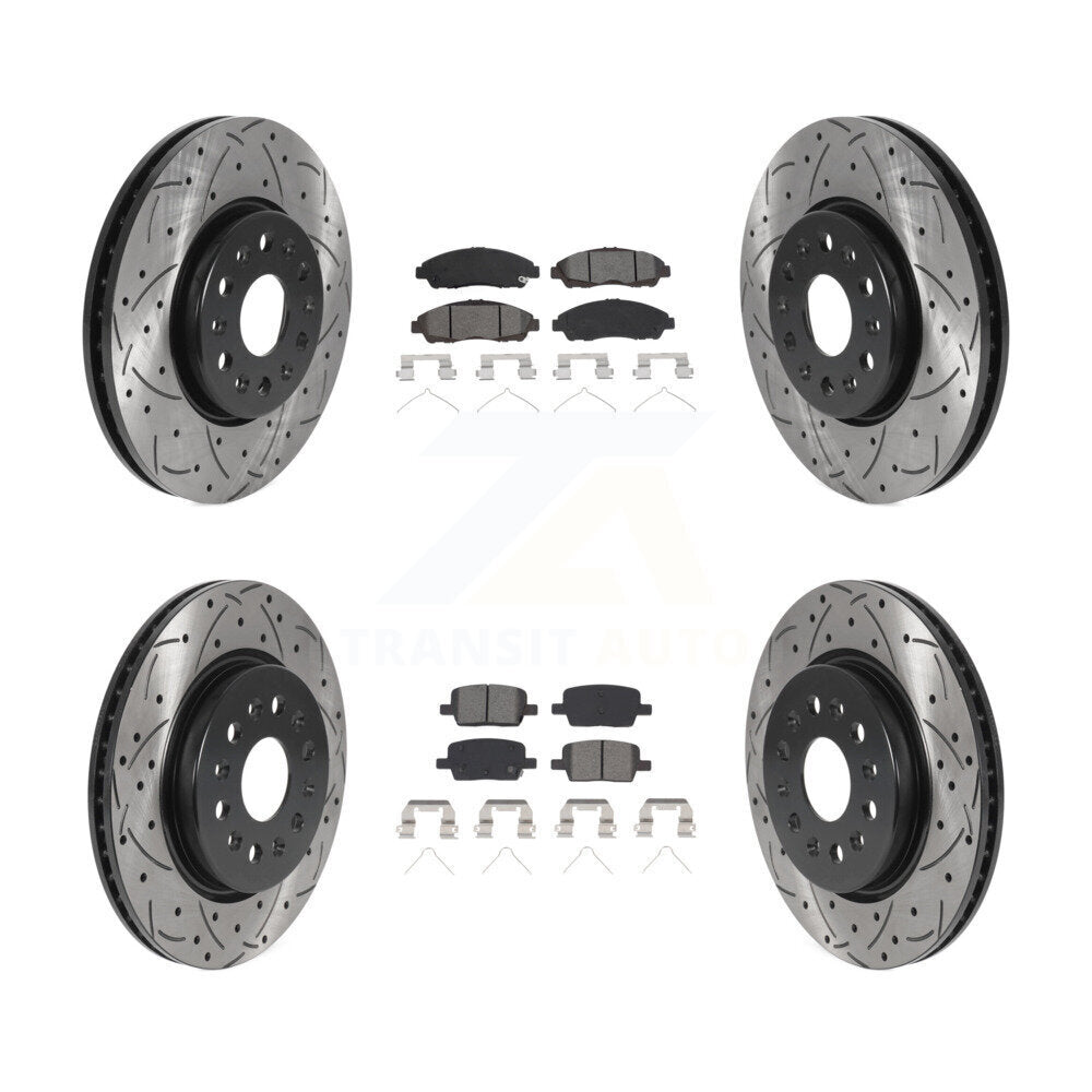 Transit Auto KDS-100711 Disc Brake Kit for 2017-2020 Chevrolet Traverse, Chevrolet Blazer and More - Front and Rear