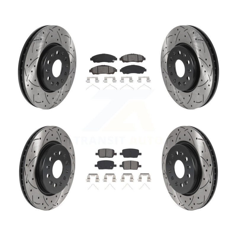 Transit Auto KDS-100711 Disc Brake Kit for 2017-2020 Chevrolet Traverse, Chevrolet Blazer and More - Front and Rear