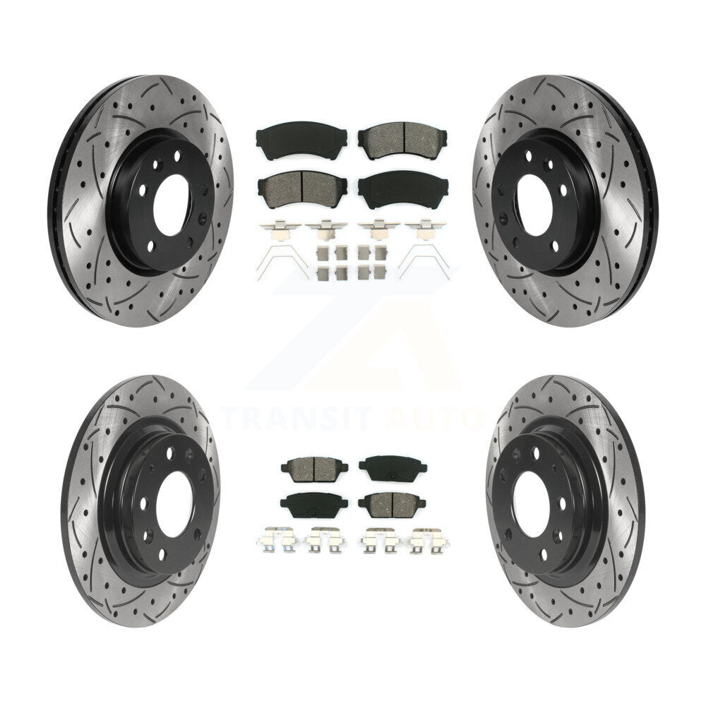Transit Auto KDS-100712 Disc Brake Kit for 2006-2013 Mazda 6, Lincoln MKZ and More - Front and Rear
