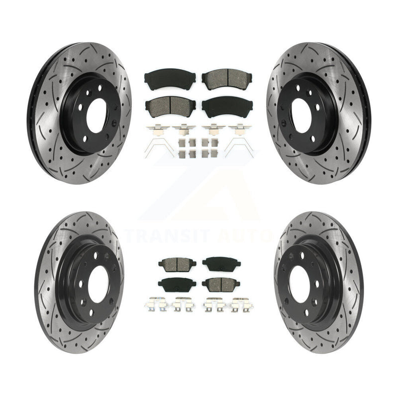 Transit Auto KDS-100712 Disc Brake Kit for 2006-2013 Mazda 6, Lincoln MKZ and More - Front and Rear