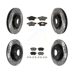 Transit Auto KDS-100715 Disc Brake Kit for 2014-2020 Fiat 500L - Front and Rear