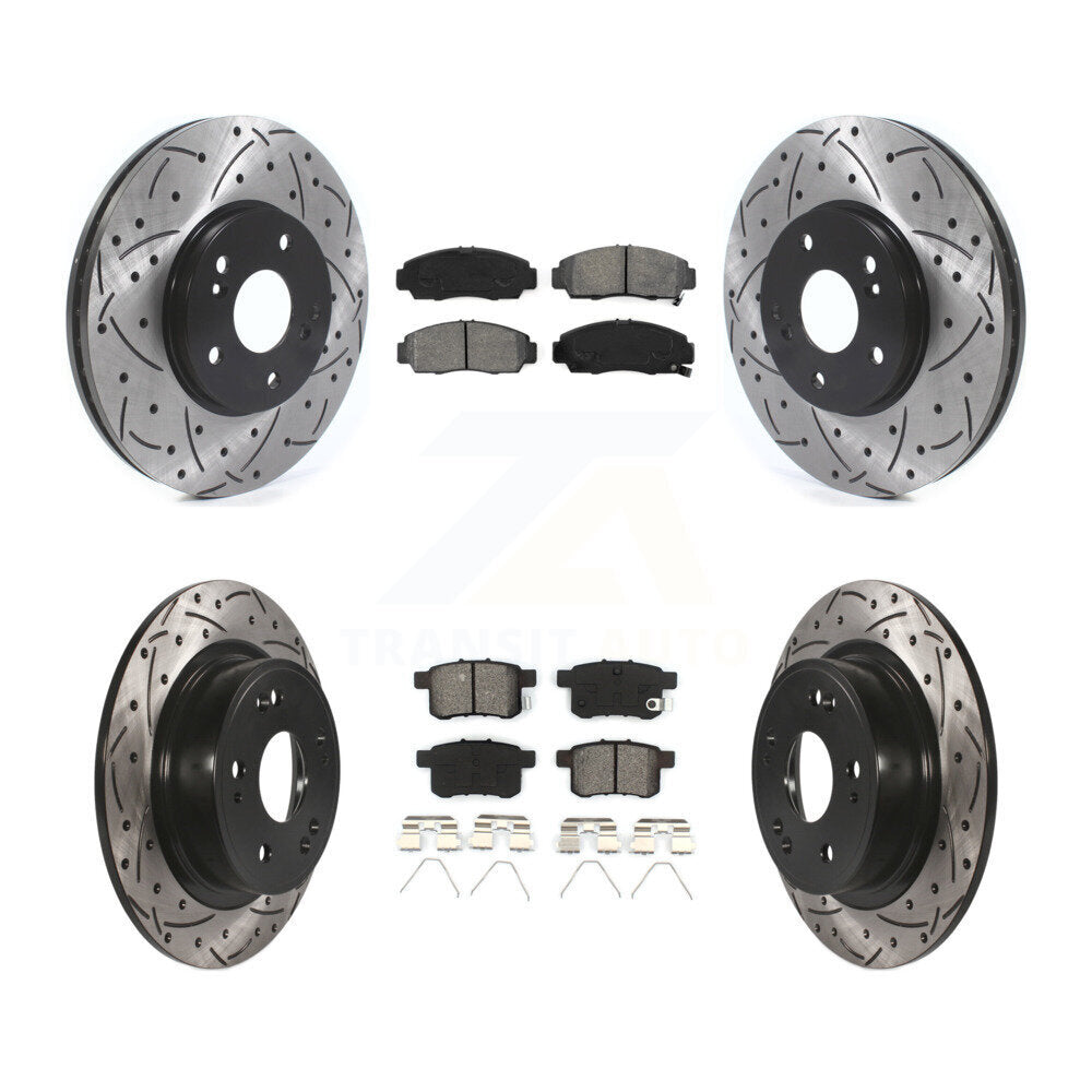 Transit Auto KDS-100716 Disc Brake Kit for 2010-2014 Honda Accord, Acura TSX - Front and Rear