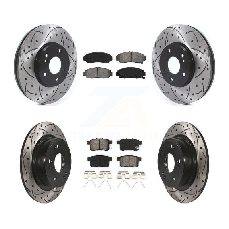 Transit Auto KDS-100716 Disc Brake Kit for 2010-2014 Honda Accord, Acura TSX - Front and Rear