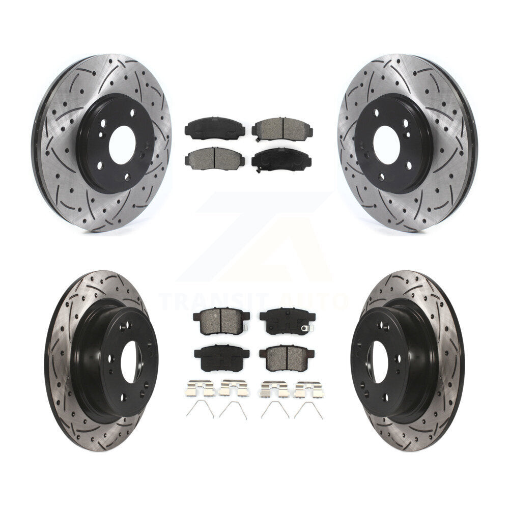 Transit Auto KDS-100717 Disc Brake Kit for 2008-2010 Acura TSX, Honda Accord - Front and Rear