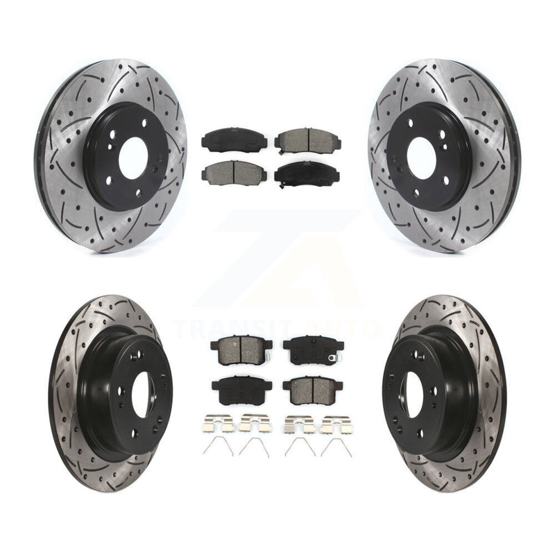 Transit Auto KDS-100717 Disc Brake Kit for 2008-2010 Acura TSX, Honda Accord - Front and Rear
