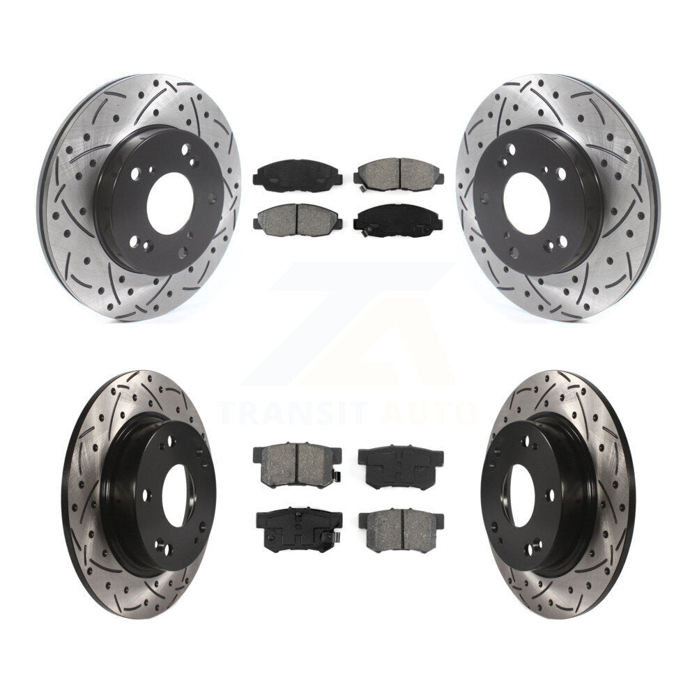 Transit Auto KDS-100718 Disc Brake Kit for 2006-2011 Honda Civic - Front and Rear