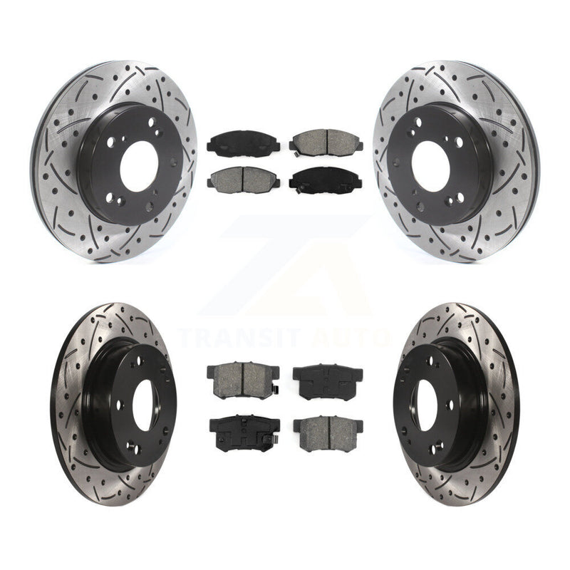 Transit Auto KDS-100718 Disc Brake Kit for 2006-2011 Honda Civic - Front and Rear