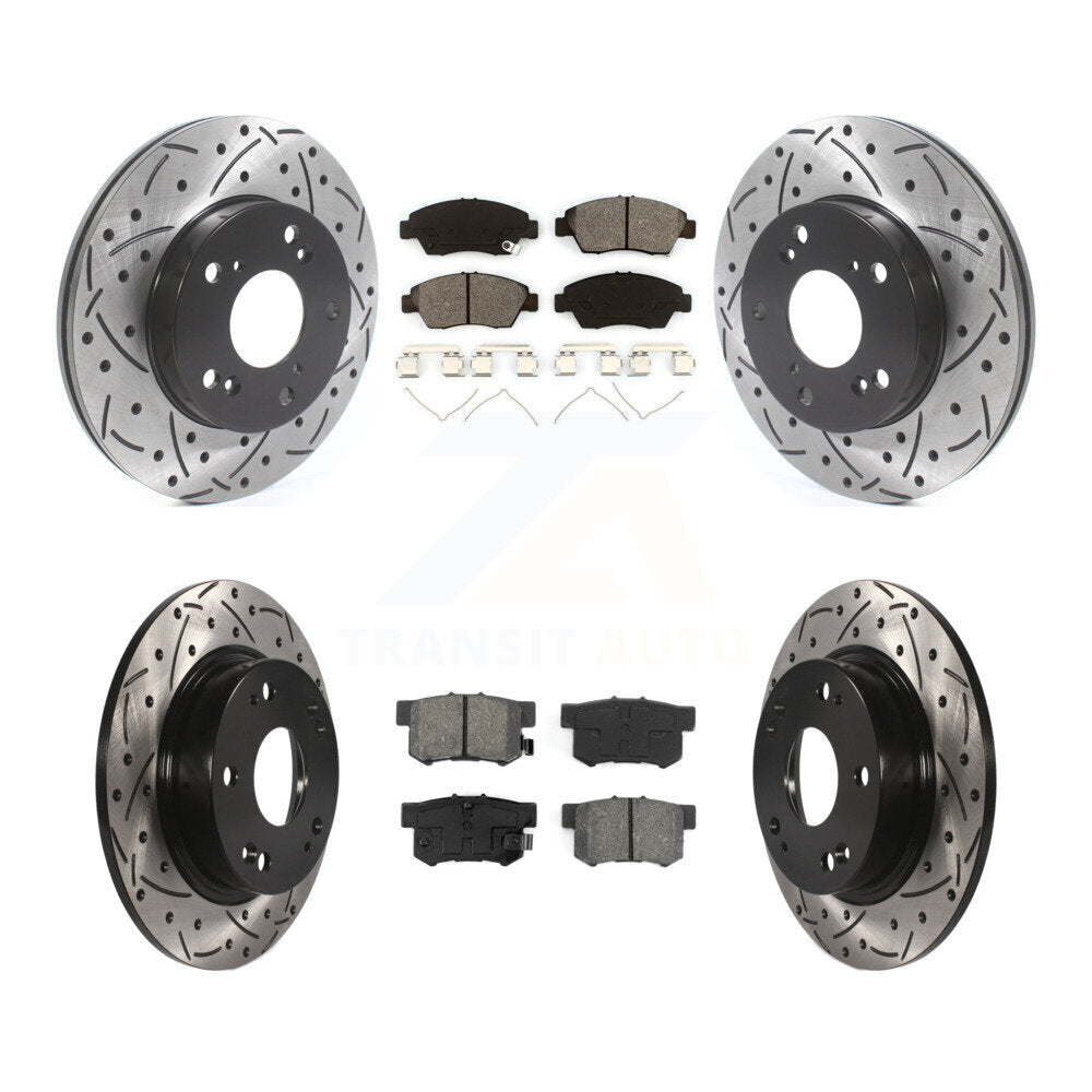 Transit Auto KDS-100719 Disc Brake Kit for 2009-2011 Honda Civic - Front and Rear