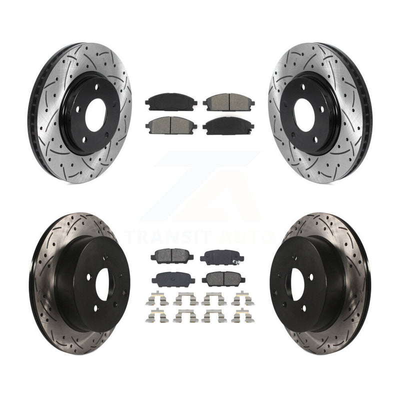 Transit Auto KDS-100721 Disc Brake Kit for 2004-2009 Nissan Quest - Front and Rear