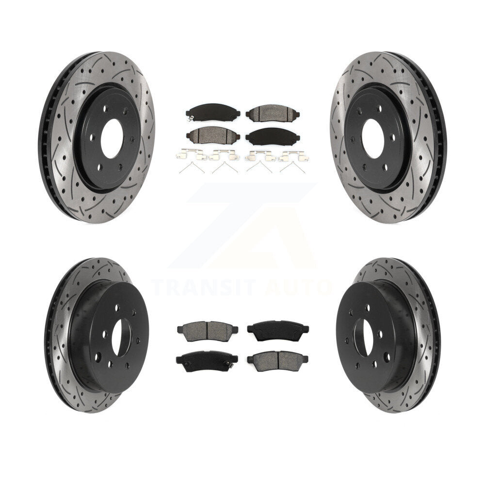 Transit Auto KDS-100728 Disc Brake Kit for 2005-2023 Nissan Frontier, Suzuki Equator, Nissan Xterra - Front and Rear