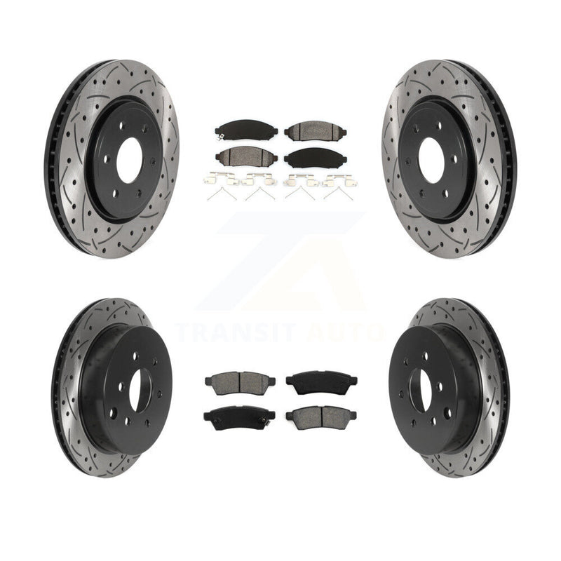 Transit Auto KDS-100728 Disc Brake Kit for 2005-2023 Nissan Frontier, Suzuki Equator, Nissan Xterra - Front and Rear