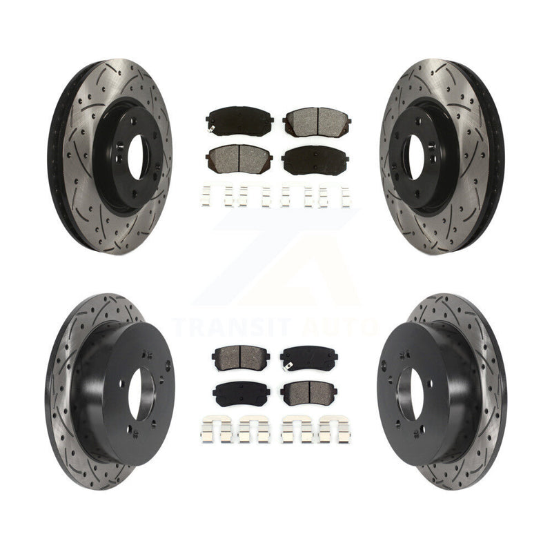 Transit Auto KDS-100730 Disc Brake Kit for 2010-2016 Hyundai Tucson, Kia Sportage - Front and Rear