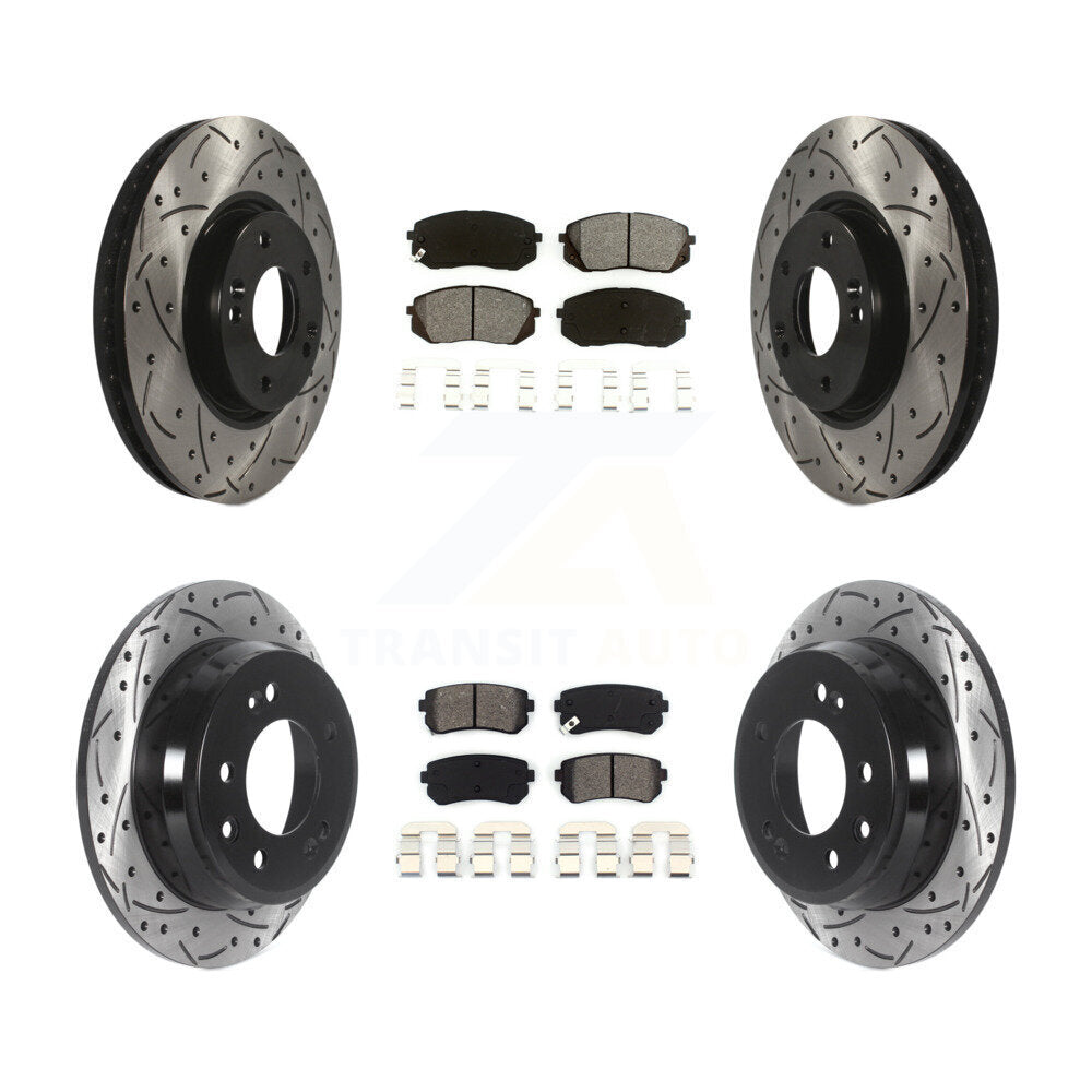 Transit Auto KDS-100731 Disc Brake Kit for 2012-2016 Hyundai Tucson, Kia Sportage - Front and Rear