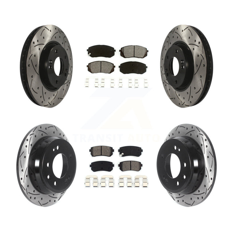 Transit Auto KDS-100731 Disc Brake Kit for 2012-2016 Hyundai Tucson, Kia Sportage - Front and Rear