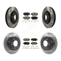 Transit Auto KDS-100732 Disc Brake Kit for 2011-2016 Kia Optima, Hyundai Sonata - Front and Rear