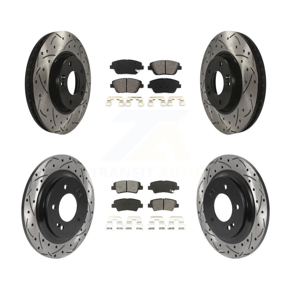 Transit Auto KDS-100733 Disc Brake Kit for 2013-2016 Kia Optima - Front and Rear
