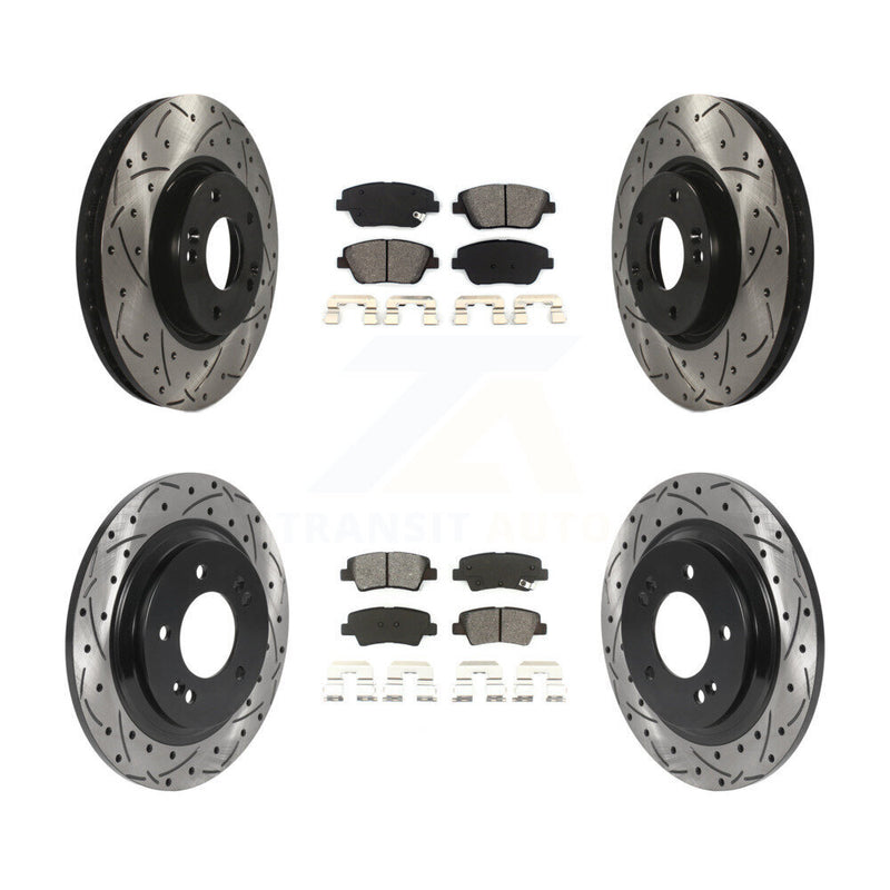 Transit Auto KDS-100733 Disc Brake Kit for 2013-2016 Kia Optima - Front and Rear