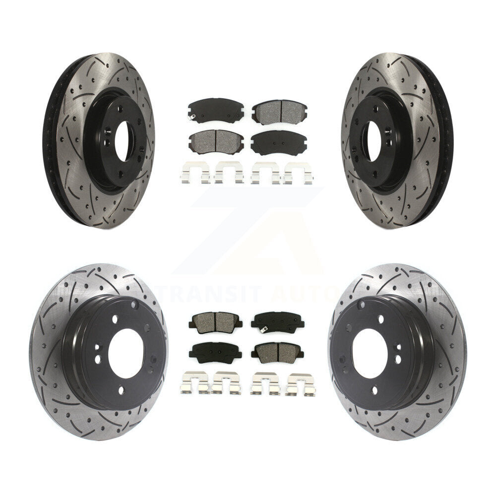Transit Auto KDS-100734 Disc Brake Kit for 2008-2010 Hyundai Sonata - Front and Rear