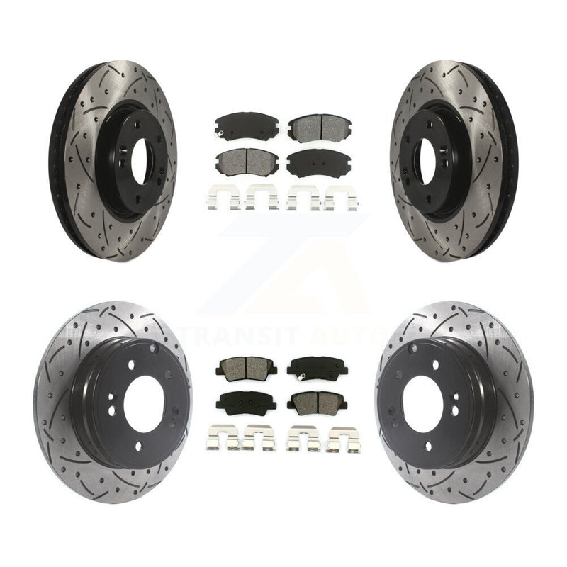 Transit Auto KDS-100734 Disc Brake Kit for 2008-2010 Hyundai Sonata - Front and Rear