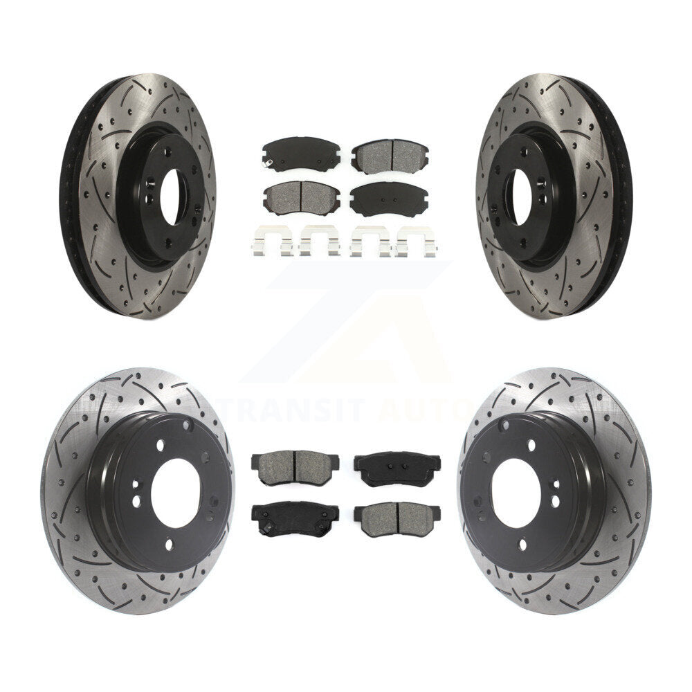 Transit Auto KDS-100735 Disc Brake Kit for 2006-2008 Hyundai Sonata - Front and Rear