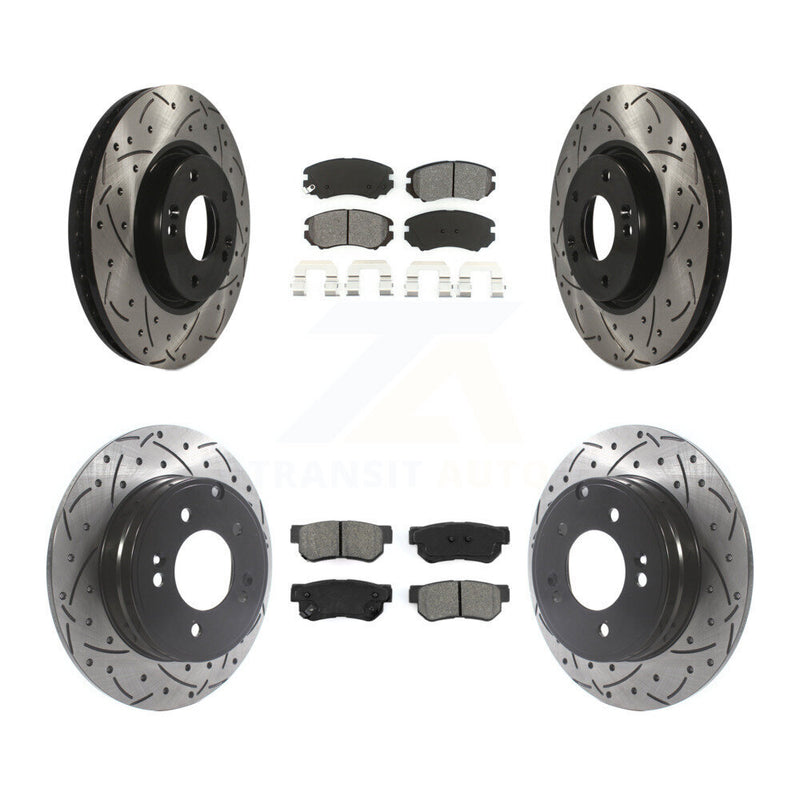 Transit Auto KDS-100735 Disc Brake Kit for 2006-2008 Hyundai Sonata - Front and Rear