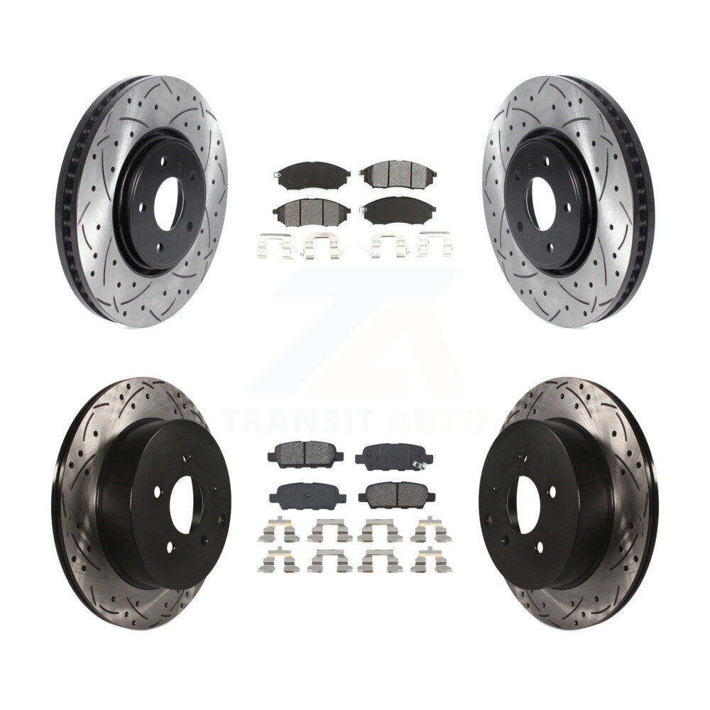 Transit Auto KDS-100736 Disc Brake Kit for 2006-2013 INFINITI FX37, INFINITI FX35, INFINITI FX45 - Front and Rear