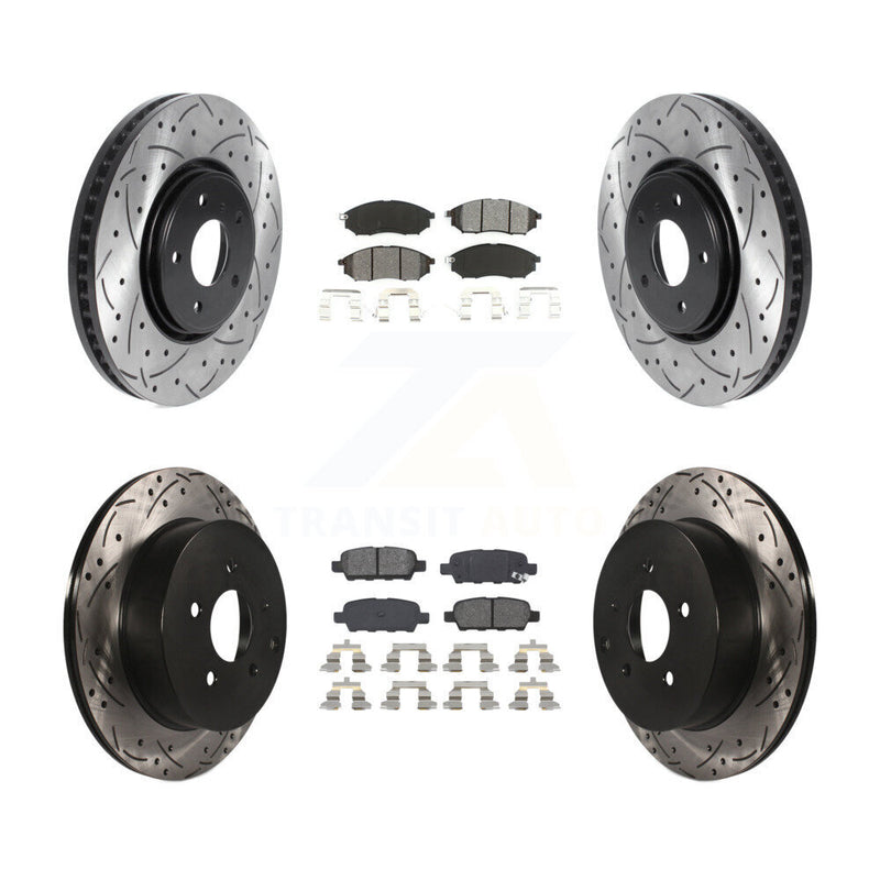 Transit Auto KDS-100736 Disc Brake Kit for 2006-2013 INFINITI FX37, INFINITI FX35, INFINITI FX45 - Front and Rear