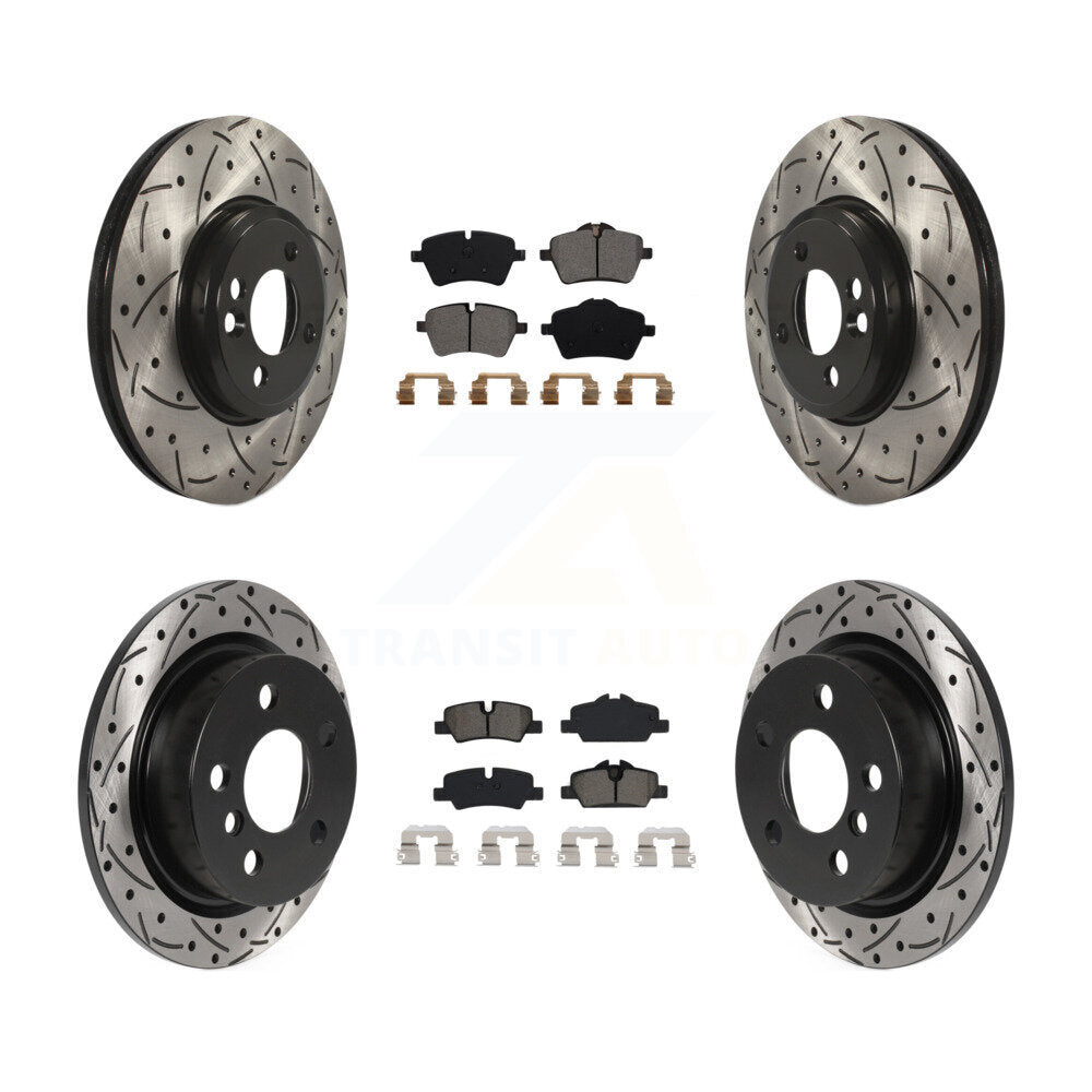 Transit Auto KDS-100738 Disc Brake Kit for 2015 Mini Cooper - Front and Rear