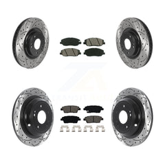 Transit Auto KDS-100741 Disc Brake Kit for 2012 Hyundai Genesis - Front and Rear