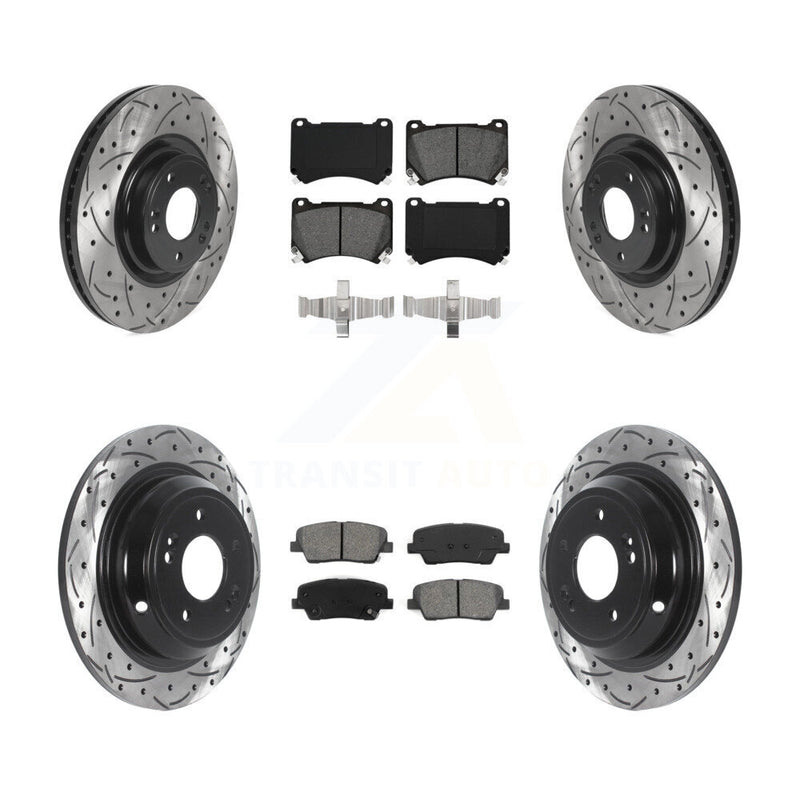 Transit Auto KDS-100742 Disc Brake Kit for 2009-2010 Hyundai Genesis - Front and Rear