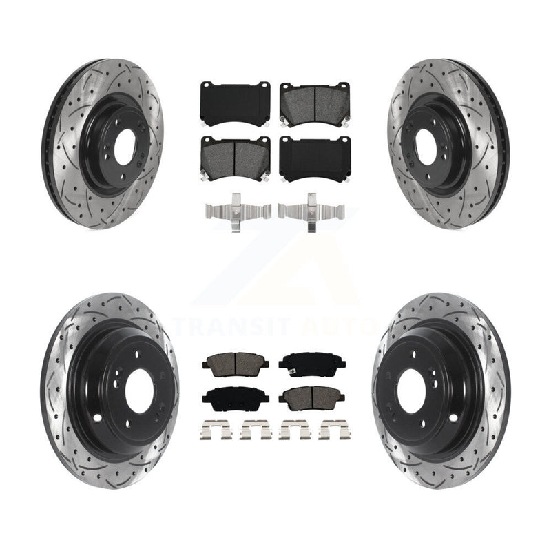 Transit Auto KDS-100743 Disc Brake Kit for 2010-2014 Hyundai Genesis - Front and Rear
