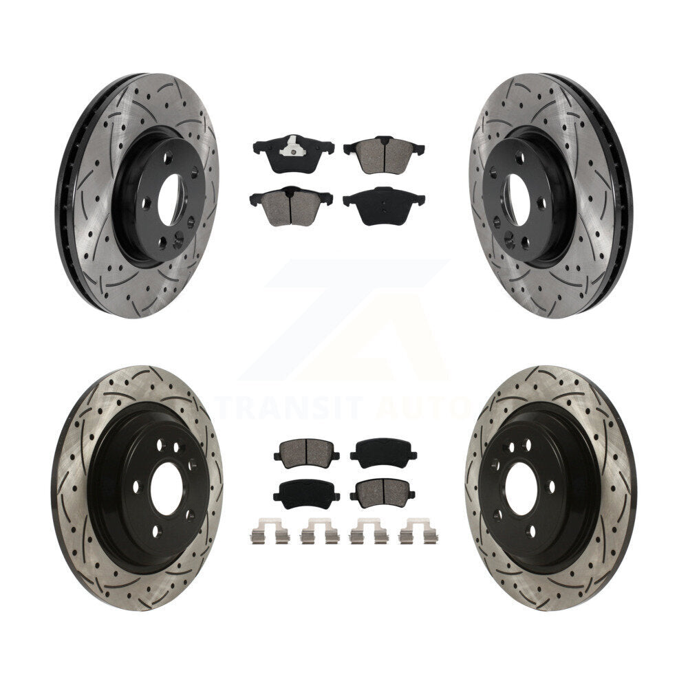 Transit Auto KDS-100744 Disc Brake Kit for 2008 Volvo V70 - Front and Rear