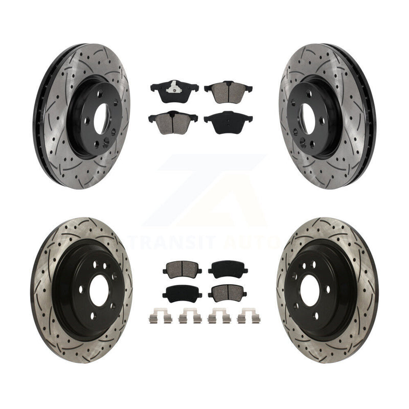 Transit Auto KDS-100744 Disc Brake Kit for 2008 Volvo V70 - Front and Rear
