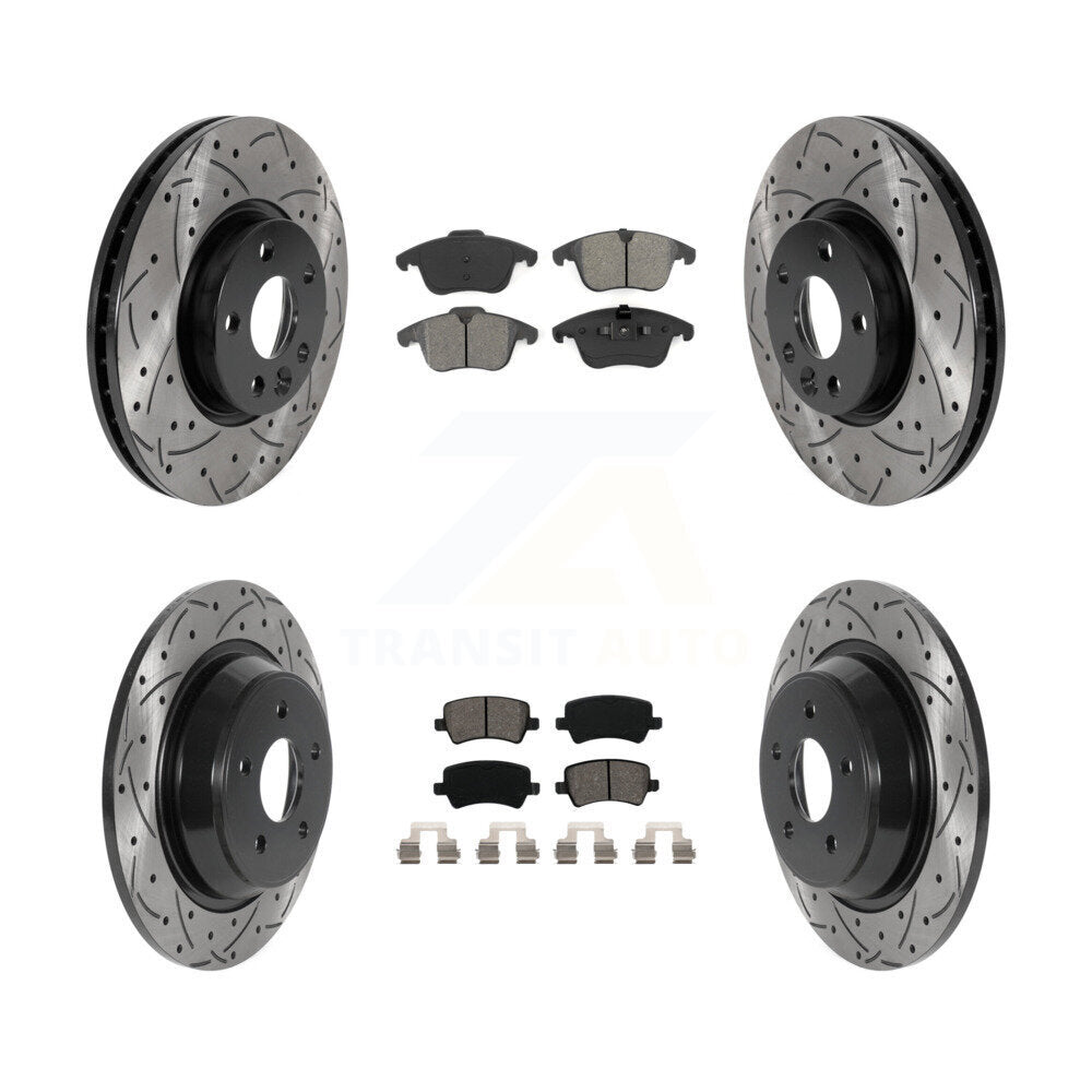 Transit Auto KDS-100746 Disc Brake Kit for 2012-2015 Land Rover Range Rover Evoque - Front and Rear