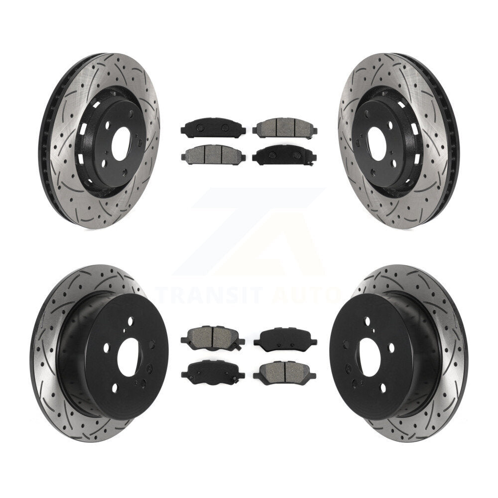 Transit Auto KDS-100747 Disc Brake Kit for 2009-2016 Toyota Venza - Front and Rear