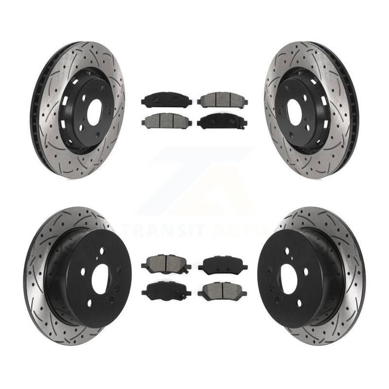 Transit Auto KDS-100747 Disc Brake Kit for 2009-2016 Toyota Venza - Front and Rear
