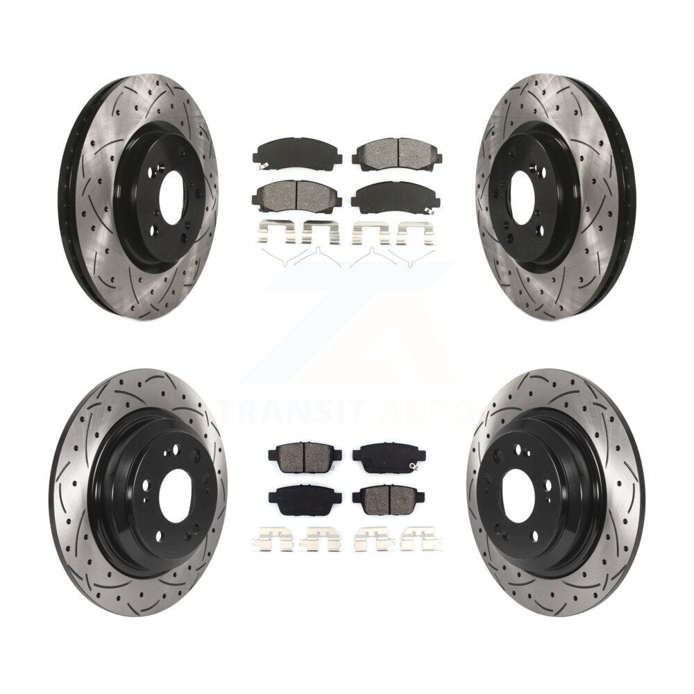 Transit Auto KDS-100748 Disc Brake Kit for 2009-2014 Acura TL - Front and Rear