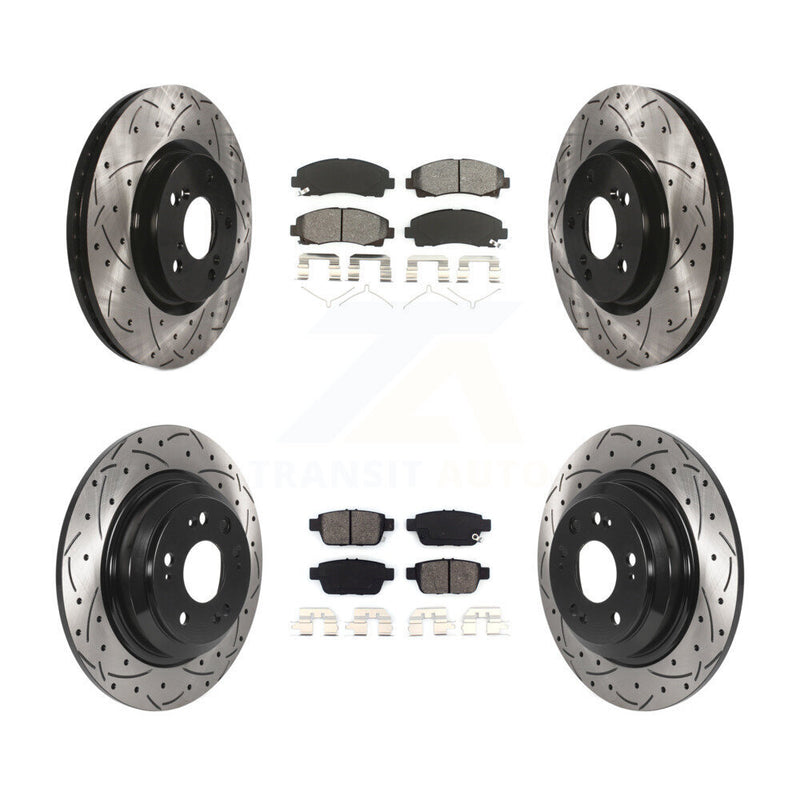 Transit Auto KDS-100748 Disc Brake Kit for 2009-2014 Acura TL - Front and Rear