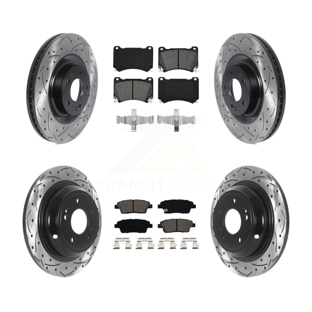 Transit Auto KDS-100749 Disc Brake Kit for 2012-2014 Hyundai Genesis - Front and Rear
