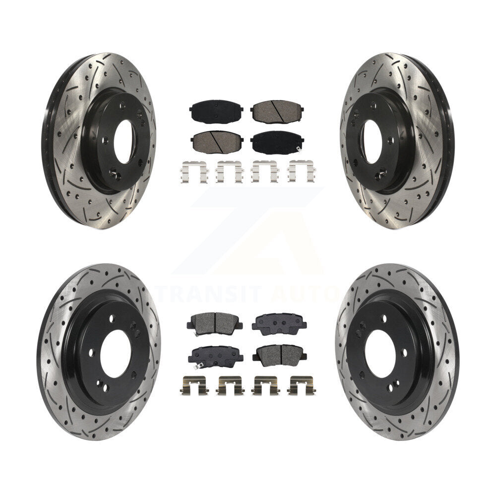 Transit Auto KDS-100750 Disc Brake Kit for 2018-2022 Kia Forte5, Hyundai Elantra GT - Front and Rear