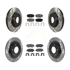 Transit Auto KDS-100750 Disc Brake Kit for 2018-2022 Kia Forte5, Hyundai Elantra GT - Front and Rear