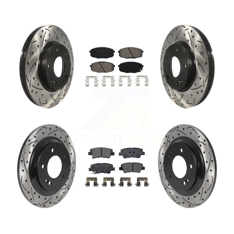 Transit Auto KDS-100750 Disc Brake Kit for 2018-2022 Kia Forte5, Hyundai Elantra GT - Front and Rear