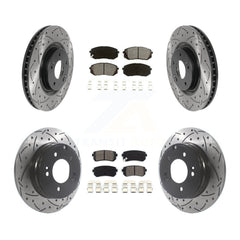 Transit Auto KDS-100752 Disc Brake Kit for 2014-2017 Hyundai Tucson, Kia Cadenza - Front and Rear