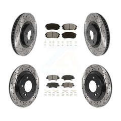 Transit Auto KDS-100754 Disc Brake Kit for 2014-2016 Hyundai Sonata, Kia Cadenza - Front and Rear