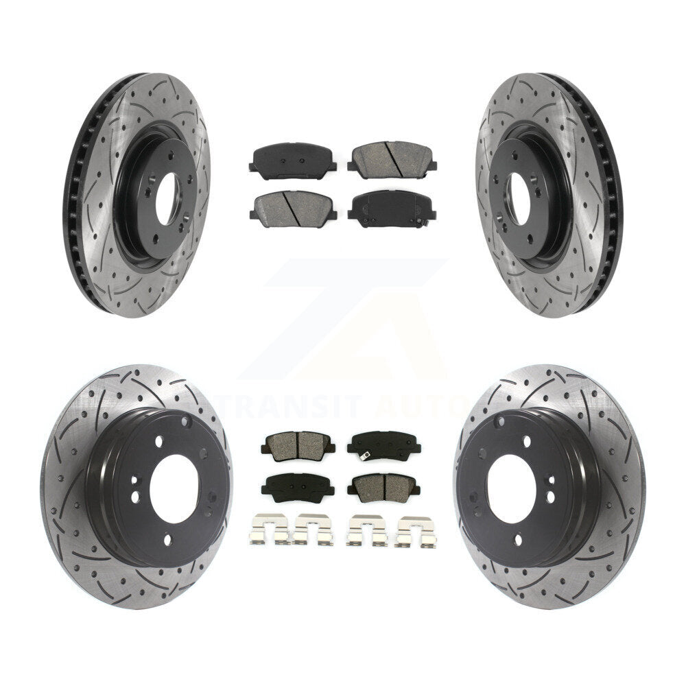 Transit Auto KDS-100755 Disc Brake Kit for 2011-2015 Kia Optima - Front and Rear