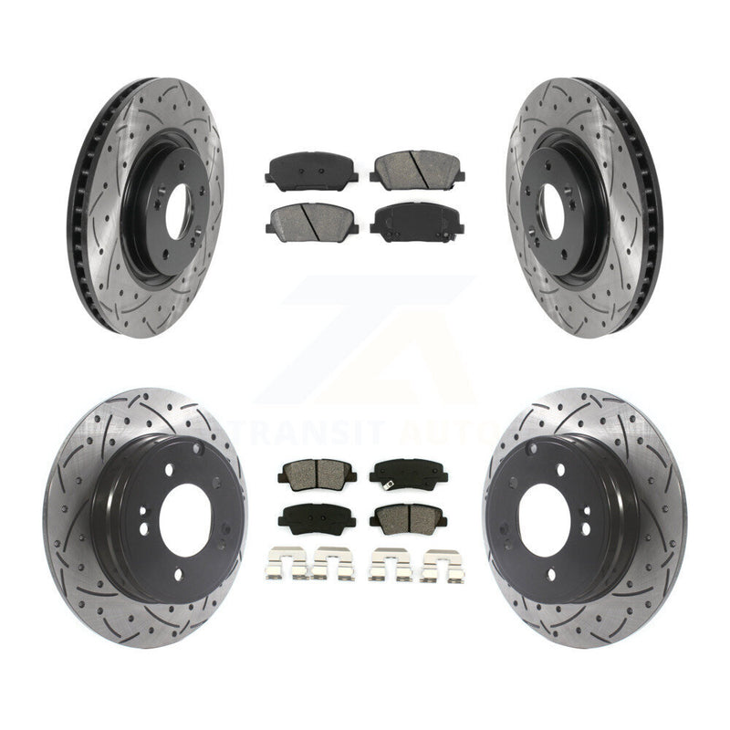 Transit Auto KDS-100755 Disc Brake Kit for 2011-2015 Kia Optima - Front and Rear