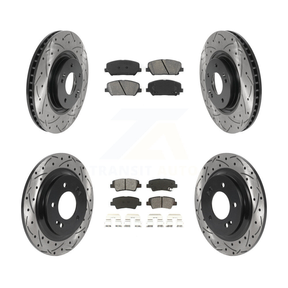Transit Auto KDS-100756 Disc Brake Kit for 2013-2015 Kia Optima - Front and Rear