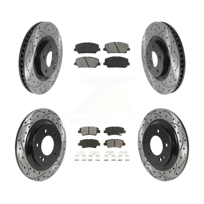 Transit Auto KDS-100756 Disc Brake Kit for 2013-2015 Kia Optima - Front and Rear