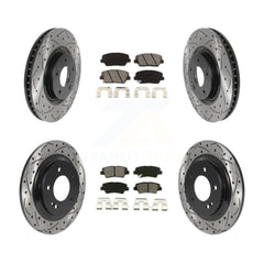 Transit Auto KDS-100758 Disc Brake Kit for 2016-2017 Hyundai Azera - Front and Rear